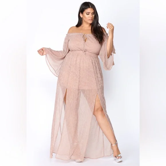 slim fit dress slacks Plus Size Rose Gold Strapless Glitter Prom Dress